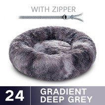 원목강아지집 실외 대형 개 집 동굴집 야외 하우스푹신한 개 침대 쿠션 매트 작은 대형 개를위한 긴 플러시, 24 Color   24_03 60CM