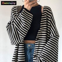 퀸앤조이 얼릉 데려가요 품귀 스트라이프 가디건***판매자 SSK무역***