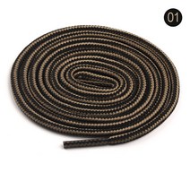 1 쌍 4mm 두 색 줄무늬 라운드 컬러 폴리 에스터 끈 작업 신발 마틴 부츠 가죽 부츠 끈