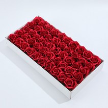 YAPOGI 비누꽃 도매 3겹 비누꽃 장미 50p, 사파이어 블루*2