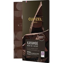 미쉘 끌뤼젤 MICHEL CLUIZEL 스페인 배송 카얌베 72% 코코아 다크 초콜릿 바 70g, 1팩