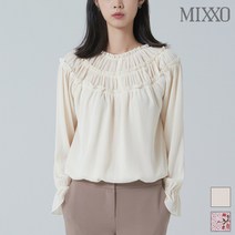 미쏘 셔링 블라우스_MIWBL9T22S