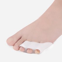 발가락 교정 휘어진 새끼 발 뼈 보호 통증 예방 쿠션, 2새끼발가락밴드-흰색