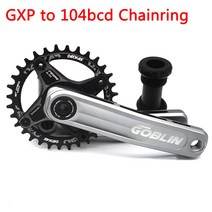 Fovno-MTB 자전거 HollowTech 크랭크셋 직접 마운트 MTB GXP 104bcd 크랭크셋 170mm 알루미늄 합금 Bik, 34T, GXP to 104bcd Gray