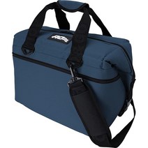AO Coolers 고밀도 단열재가 있는 오리지널 소프트 쿨러 모시 오크 24캔, 24-can, Navy