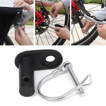 자전거 트레일러Carbon Steel Bike Trailer Hitch Coupler Head Easy to, 한개옵션0