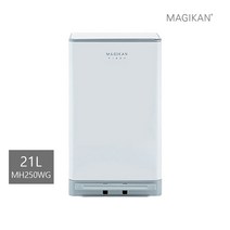 매직캔 [세트] 히포 21L+리필5롤 (화이트/베이지/세이지/레드) 기본리필장착 1년 사용가능 냄새차단 휴지통 옵션, 05_ 21L화이트(단품)→MH250WG