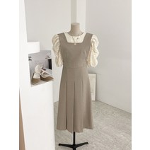 허니제이 / 피아소 뷔스티에 주름 롱 원피스(3color)국내제작