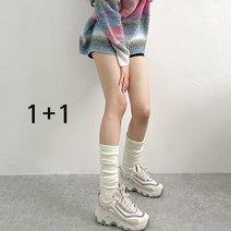 입꼬 1+1 골지니트 니삭스 고리 레그워머4color