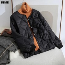 DFMEI 얇은 패딩 여 숏 슬림 패션 작은 키 야구복 추동 패딩