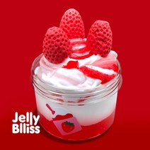 [ 젤리블리스 ] 딸기젤라또 버터 샤베트 샤벳 점섞슬 점토 액체괴물 액괴 장난감 슬라임, 250ml