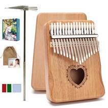 칼림바 미니 Kalimba 17 Keys 엄지 손가락 피아노 핸드 가드 우드 마호가니 Mbira Body 악기 Piano Creative Music Box