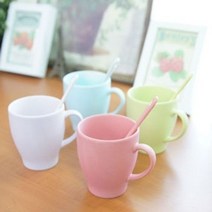 오너클랜 마카롱 머그컵 무광 핸드메이드 심플 데일리 머그컵_W80E3A9, 연보라