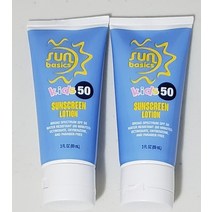 선크림 썬 베이직 키즈 선스크린 로션 2종 세트 넓은 스펙트럼 SPF 50 방수