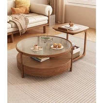 거실 테이블 이동식 테이블 Changhong 유리 스토리지, F