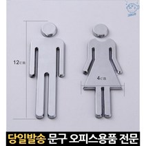 알루미늄 입체 표시 남녀 남여 도어사인 간판 돌출표지판 마크 화장실명판 금속문패, 고래마트, 단일옵션