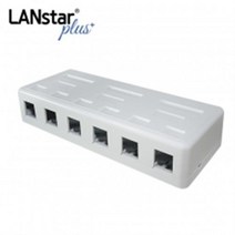 랜스타 플러스 LSP-BK-64R 돌출형 아울렛 MOUNT BOX 공박스 6포트, ＃단일상품, ＃단일상품