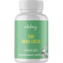 독일직구 Vitabay 아연 아미노 킬레이트 15mg 120 비건 필 디포 이팩트 고용량, 수량, 상세참조