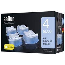브라운 알코올 세정액 (4개입) 남성 면도기용 CCR4 CR[정규품]