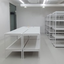 중량 작업대 무볼트조립 철제, 화이트 1200x600x900_2단