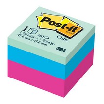 3M)포스트-잇 노트큐브(2051-FLT 3컬러 47.6 47.6mm) - 2022696EA, 쿠팡 본상품선택