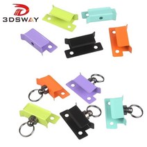 3DSWAY 4pcs 3D 프린터 부품 유리 Hotbed 플랫폼 클램프 다채로운 스테인레스 스틸 가열 침대 Ultimaker 빌드 플레이트 클립 End 3, 4pcs Mint Green