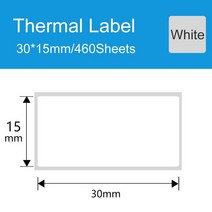 바코드출력기 바코드프린터 바코드기계 끼움라벨제작 케어라벨프린터 Detonger-D 시리즈 열 합성 라벨 용지, 03 30X15-W1