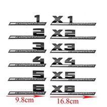 자동차 엠블럼 3D M 경쟁 스티커 ABS 배지 스타일링 로고 X1 X2 X3 X4 X5 X6 M1 M2 M3 M4 M5 M6 E39 E46 E90 E60 F10 F30, 36.매트 블랙 - M7 경쟁