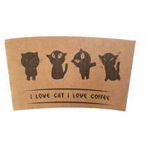 한컵 검은고양이 1013 종이컵 홀더, 800개