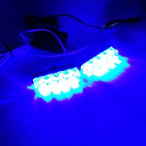 스트로브경광등 WTS-최고의 품질 2x3 Led 스트로브 구급차 경찰 조명 DC 12V 자동차 오토바이 깜박이 소방, 01 red and blue