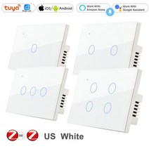 에어컨 교환 f10 호환 bmw 스위치 Tuya-ZigBee 미국 브라질 스마트 라이프 벽 터치 라이트 타이머 110V 220V 램프 On Off 원격 제어 양방향 중립 없음, White_Live no Neutral 220V | 3