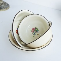 법랑그릇 법랑식기 포르투갈 법랑접시 간식 장식 브런치 고급 스테이크 레트로, 20cm 에센스 패턴 랜덤 (4개입), 4개