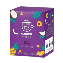 이디야 블렌딩 티 피나콜라다 10T / 건강 과즙 허브 과일청 피부 향 티백 차 스틱 액상 분말 선물용 말린과일 건조 침출 꽃 전통 농축 음료 홈카페, 상세 설명 참조