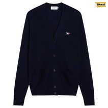 메종키츠네 트리컬러 폭스 패치 클래식 가디건 FU00501KT1036 NAVY