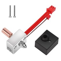 S1 스피릿 히팅 블록 키트 핫 엔드 24V 40W Ender-3 CR-10 스마트 프로 3D 프린터 Sprite 압출기 포함, [01] 빨간