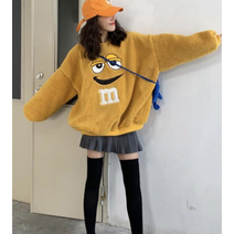 맨투맨 양털 여성뽀글이점퍼 오버핏 우정티셔츠