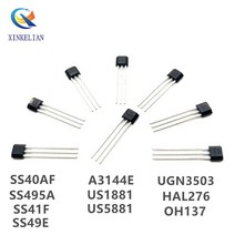 10 Buah SS40AF SS41F SS495A SS49E OH41F SS495A1 센서 홀 SS40 SS41 SS495 SS49 A3144E U18 US1881 AH35, 05 US1881