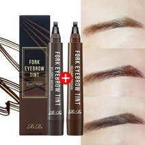 (1+1 행사) 포크 타투 아이브로우 틴트 / 8일 지속 임상 완료, 포크_라이트브라운2개, 없음