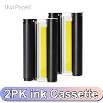 사진 프린터 잉크 카세트 용지 세트 캐논 Canon Selphy CP900 CP910 CP1200 CP1300 KP-108IN KP-36IN, Ink Cassette, 2개