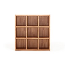 리빙인도무스 사무용 서재 기본 오픈 3단 책장 1200, 화이트그린