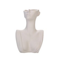 여인 얼굴 꽃병 페이스 화병 동양꽃꽂이 북유럽 스타일 세라믹 여성 바디 모델 19, c