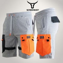 [스크린샷] SP11265- 정품 뉴욕 스트릿 힙합 스크린샷 브랜드 - SS신상 패션 카고 얇은 기모 트레이닝 반바지 남여 공용 커플 / 빅사이즈