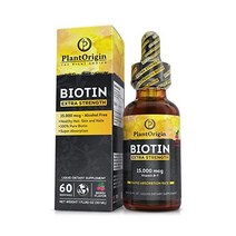 ExtraStrength 15000mcg Biotin Liquid Vitamin Drops Supports Hair Growth Glowing Skin & Strong Nails