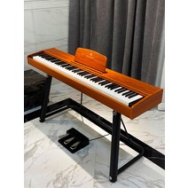휴대용 전자 피아노 88키 초보자 연습용디지털피아노, 보급형  벨로시티 키 구성  화이트 우드 그레