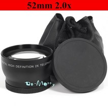 호환 텔레컨버터 익스텐더 콘버터 52mm 2.0x 2x 망원 컨버터 렌즈 lente for nikon d7000 d3100 d5100 d5200 d900 d3100 d3000, 없음