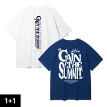 [2PACK]앨빈클로 GAIN THE SUMMIT 오버핏 반팔티 2종 패키지