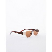 Topshop 토르트 소재의 앵귤러 오벌 선글라스