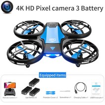 SGRC V8 미니 드론 4k 전문 HD 광각 카메라 1080P 와이파이 FPV 높이 유지 헬리콥터 장난감, [18] 4K HD camera 3B