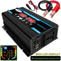 인버터 순수정현파 차량용 300W-4000W 60HZ LCD 12V-220V, 1개