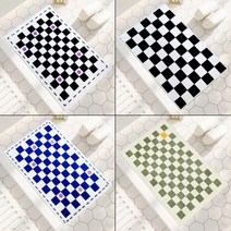 제이JUN 극세사 발매트 1+1 다용도 매트, 03플라워블루